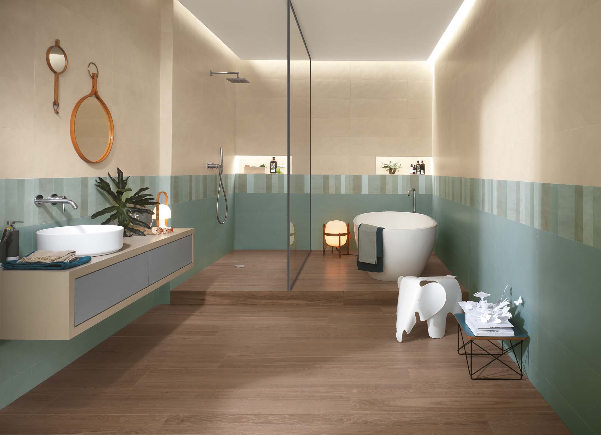 colour line bathroom