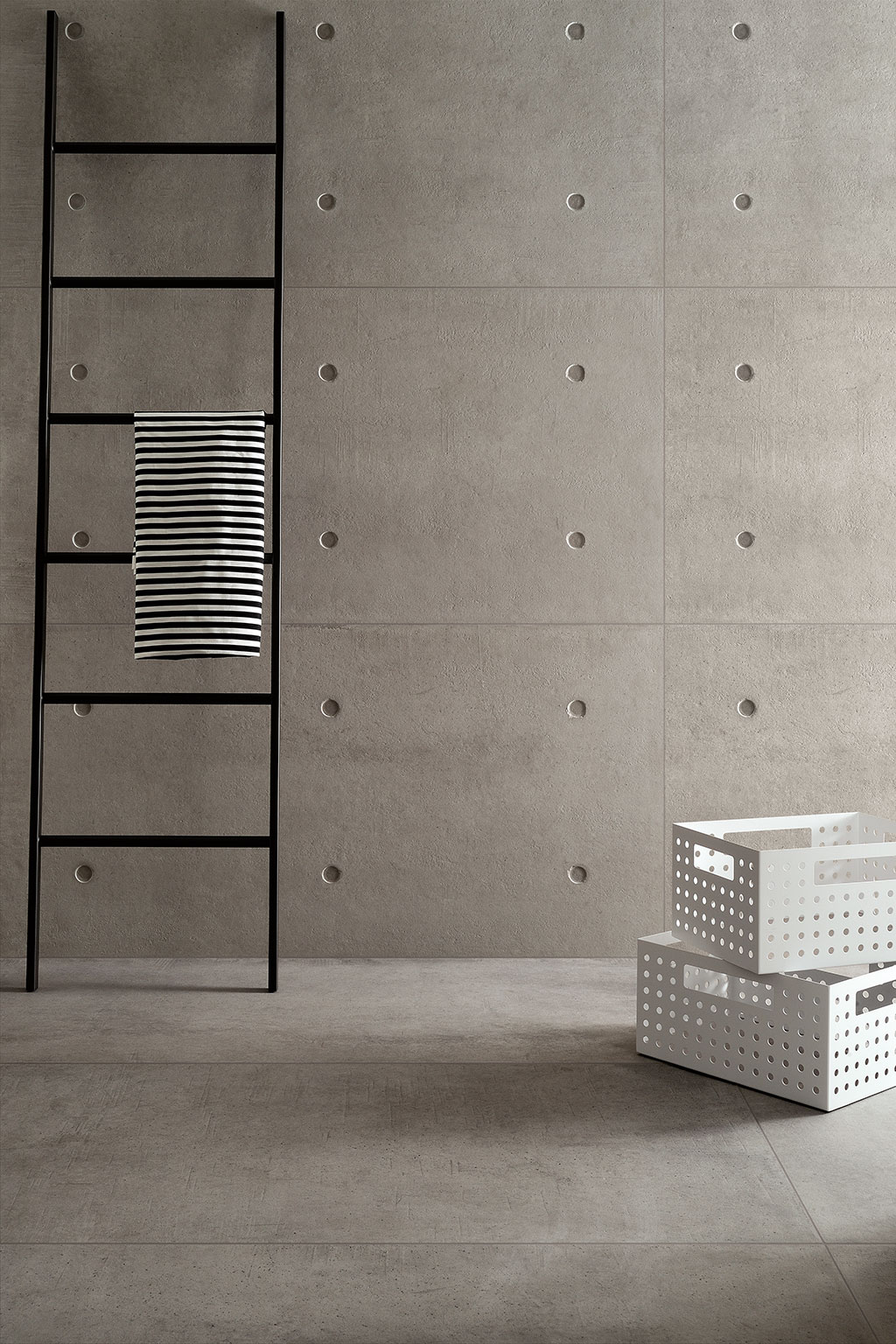 dot concrete tiles