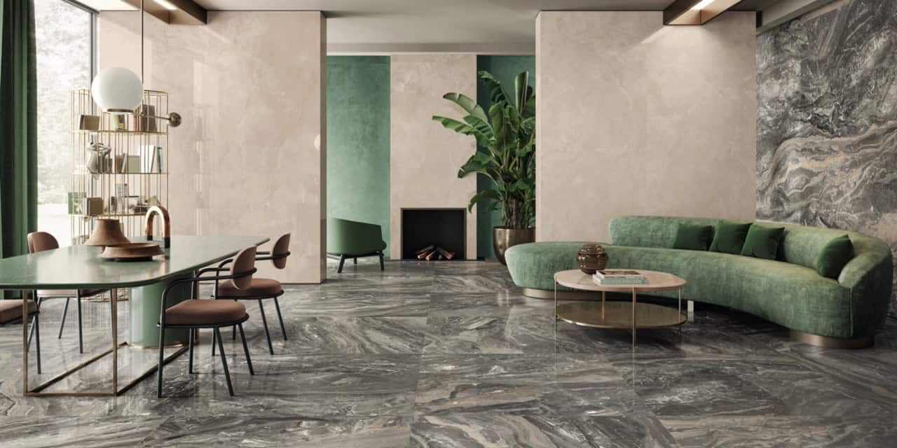 Anima Futura Keen Grey 120x120 Lucidato; Anima Futura Pink Onyx 120x278 Lucidato; Join Verve 120x278 Matt (Slider)