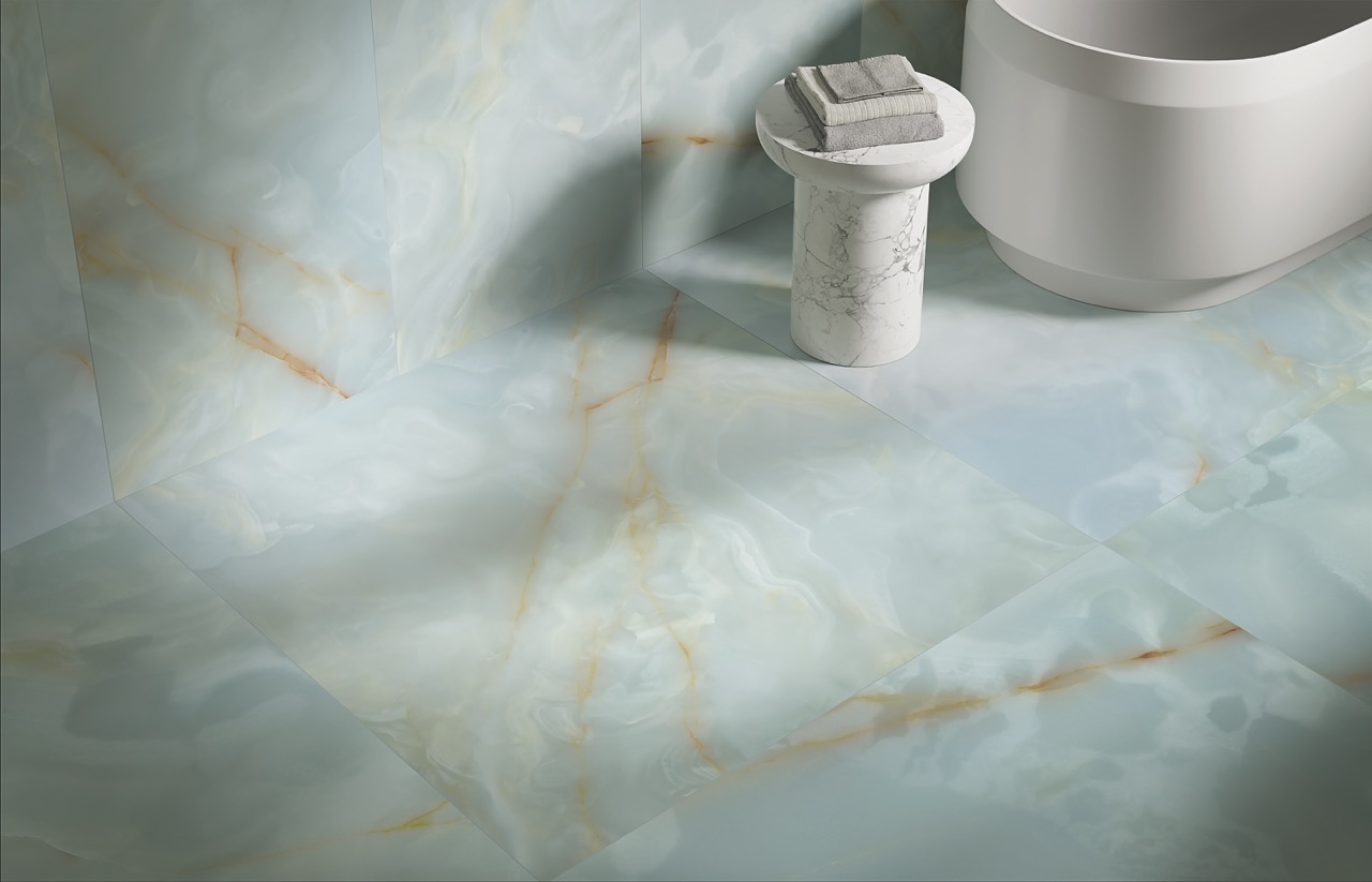 blue onix marble bathroom tiles