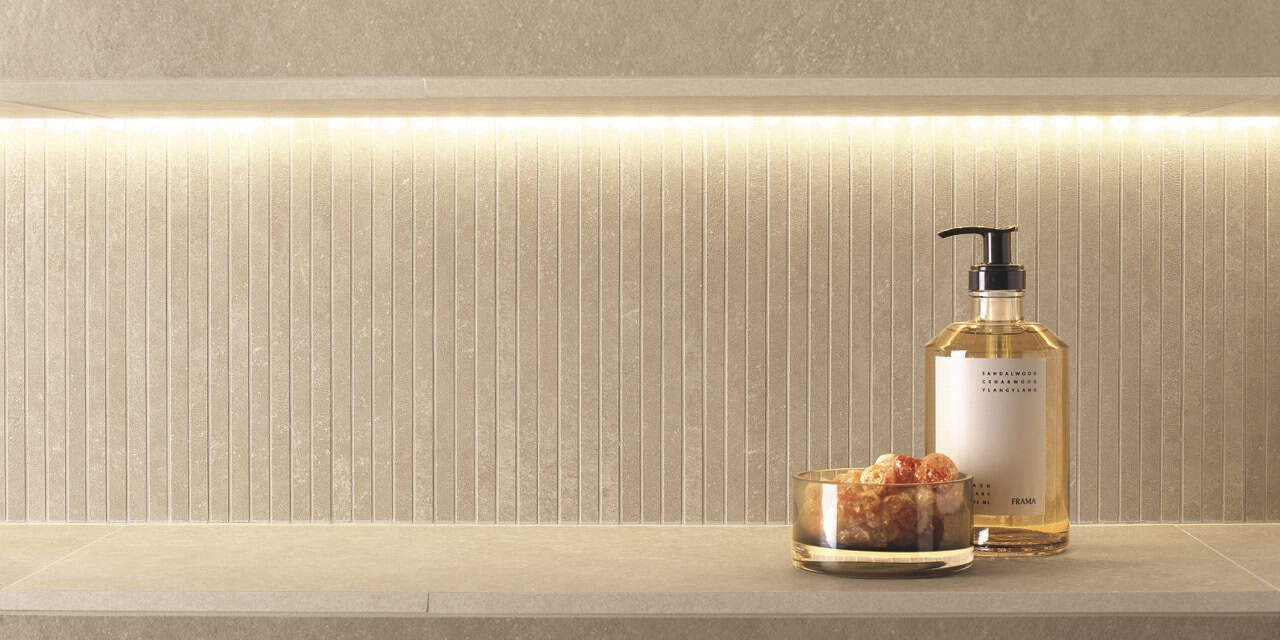 Nobu Beige Matt; Nobu Beige 6x24 Matt; Nobu Beige Gres Tratti 24x30.5 Matt (Slider)
