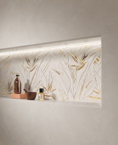 Wall Tiles (Nobu White Matt; Nobu White Litia; Nobu Litia Gold)