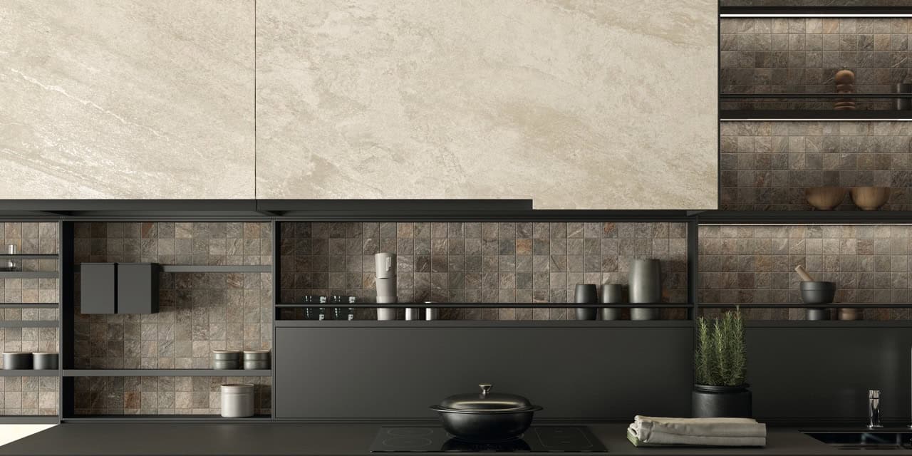 Quartz Essence Nest 60x120 Matt; Quartz Essence Nest 60x120 Grip; Quartz Essence Wild 30x60 Matt; Quartz Essence Wild Composizione M 30x30 Matt (Slider)