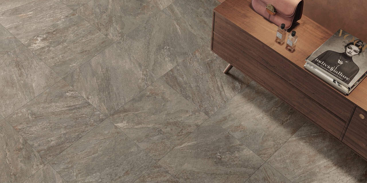 Quartz Essence Wild 60x60 Matt; Quartz Essence Rocky 10x60/40x60 Matt; Join Spice 120x278 Matt (Slider)